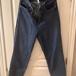 SPANX Women’s Straight-Leg Dark Blue Jeans